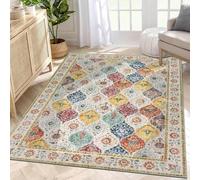 SHACOS Tapis Salon Poil Ras 160x230cm Tapis Descente de lit Chambre Doux Antidérapant Lavable Carpette Salon Moderne Tapis Décoratif Sol Intérieur pour Salon Chambre