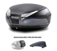 SHAD Coffre arrière avec dossier et couvercle SH48