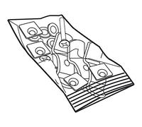 Shad Visserie KTI SH 37 Platine/Grille de coffre Noir