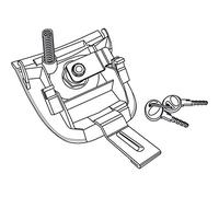 Shad D1B37MAR Système de Verrouillage de Rechange pour Top Case SH37 Argenté