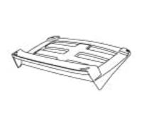 Shad D1B40PTR Grille supérieure pour valise ou coffre SH-40, Noir