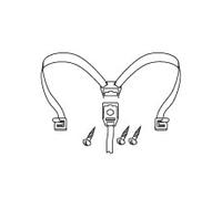 Shad d1b48cgr Rechange Jeu Fermeture, élastiques et Bandes pour Coffre SH48, Argent