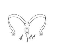 Shad D1B50CGR Pièce de Rechange pour Fermeture, élastiques intérieurs et Bande pour Coffre Sh50, Argent