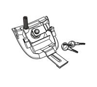 Shad Système de verrouillage de rechange D1B37MAR pour Top Case SH37 Argenté