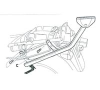 Shad Kit de montage coffre arrière Top Master Suzuki GSX600F 1998-2004 / GSX750F 1998-2002 Noir