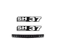 Shad Sh37 Stickers Noir