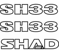 SHAD Kit d'autocollants D1B332ETR SH33