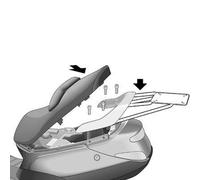 SHAD TOP MASTER PEUGEOT ELYSTAR 50/125/180 Ajustement topcase, noir