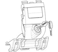 SHAD SERRURE SH35-SH36 PREMIUM Mécanisme de verrouillage