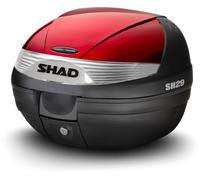Shad SH29, couvercle du boîtier supérieur Rouge Foncé Rouge Foncé