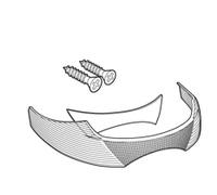 SHAD SH33 White Réflecteur