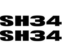 SHAD STICKERS ADHÉSIFS DE RECHANGE POUR VALISES OU COFFRES TOP CASE SH34