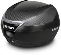 Shad Top case SH34 34L Couvercle carbone Universel 1 casque intégral Noir