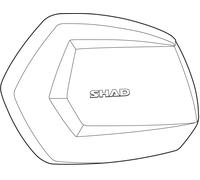 Shad Couvercle gauche SH35 pour valise latérale – Aluminium – Noir/Argenté