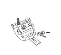 Shad Système de verrouillage de rechange D1B37MAR pour Top Case SH37 Argenté