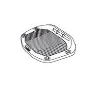 Shad Platine/Grille D1B37PAR – Universelle pour coffre SH37, Noir