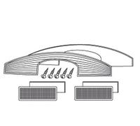 SHAD SH45 White Réflecteur