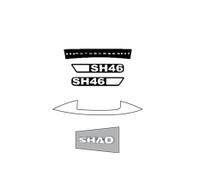 Shad Kit d'autocollants pour top case D1B461ETR