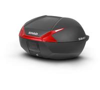 SHAD SH47 Red Topcase, noir