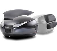 Shad SH48 Carbon & Backrest, kit top case 48 L Noir/Gris Foncé/Carbone Noir/Gris Foncé/Carbone