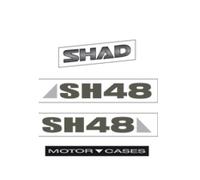 SHAD Kit d'autocollants pour top case D1B482ETR SH48 Gris Titane