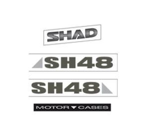 SHAD SH48 Titanium Autocollants