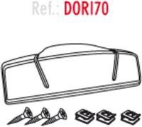 SHAD D0RI70 SH50 BACKREST Noir