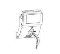 Shad Sh58x/sh59x Premium Top Case Closure Blanc