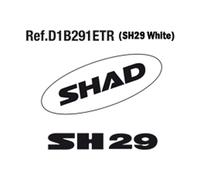 SHAD Stickers D1B291ETR blanc pour SH29