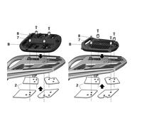 Shad Fixation Arrière Top Master Bmw R1200rt/k1600gt One Size Silver