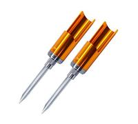 Shaddock Fishing Canne à pêche Pôle Support en Alliage d'aluminium Sol Support de Canne à pêche étagère Pliable Support Baitcaster Spincast Jetant rotatifs, 2pcs