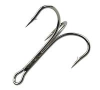 SHADDOCK Hameçon triple 8/0-10pcs 10pcs Fort Grand Format Hameçon de Pêche en Mer Eau Salée Classique Triple-hameçon Pointe Aiguille Acier au Carbone Articles de pêche