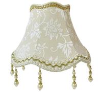 Shade à lampe à franges, ombre lampe vintage avec pendentifs de perles, feston de 9, 8 pouces, remplacement antique Beau