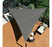 Shade&Beyond Voile d'ombrage imperméable Anti-UV,3.6x3.6x5.1m,Protection 95% des Rayons ultraviolets, résistante aux intempéries pour Jardin terrasse Balcon Plein air,Gris Anthracite