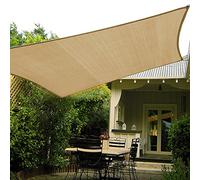 Shade&Beyond Voile d'ombrage incurvée carrée de 3 x 3 m, 185 g/m², Voile d'ombrage perméable pour Patio, terrasse, Cour, arrière-Cour (Tailles personnalisées)