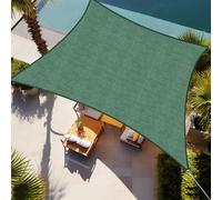 Shade&Beyond Voile d'ombrage rectangulaire pour terrasse, 3,6 x 4,8 m, Vert