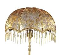 Shade de lampe vintage européenne avec des glands à lampe à franges victoriennes 7, 87x7, 48 pouces Light de pendance décorative pour les lampes table E27, lampadaire, victorien