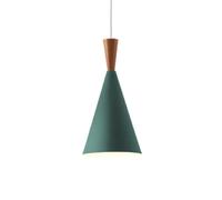 Shade Light Macaron Scandinave Macaron PENDANT - Des lustres en métal de décoration en bois traditionnelle, un luminaire européen de plafond creux pour l'îlot de cuisine et la salle à manger