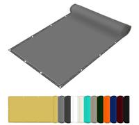 Shade Sails for Patios 160 x 180 cm Tissu Polyester UV Protection avec Oeillets Toile Imperméable pour Terrasses Balcons Et Jardins, Gris Clair