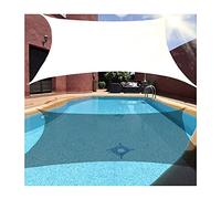 Shade Sails Sun Shade Sail Rectangle étanche, 6,5 'x 9,8' auvent de crème Sol