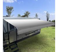 SHADEPLUS Toile de Rechange Universelle pour auvent de véhicule récréatif - en Vinyle imperméable et Robuste pour Toutes Les Marques de Camping-Car, remorque et autocaravane, Gris délavé, 453,6 g