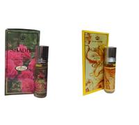 Shadha & Sondos Concentrated Perfume Oil Pack of 2 | Long-Lasting Alcohol-Free Attar for Men & Women | 6ml Each Roll-On