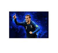 SHADIAO Antoine Griezmann Poster d'art sur toile des joueurs de football Best Moments Poster et décoration murale moderne pour chambre à coucher 50 x 75 cm