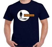 Shado UFO Sci FI Gerry Anderson TV Show Unisex T-Shirt Mens Navy Men Tees S