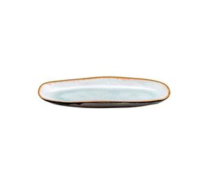 Shadow Aqua - Plat ovale petit modèle 23 x 11 cm (x6)