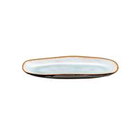 Shadow Aqua - Plat ovale petit modèle 23 x 11 cm (x6) Médard de Noblat