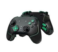 SHADOW BOOLT Poignées de manette pour Razer Wolverine V3 Pro, antidérapantes, multi-textures, absorption de la transpiration, ruban adhésif prédécoupé (noir et vert, pour Razer Wolverine V3 pro)