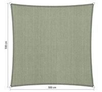 Shadow Comfort Ombre Voile écran Solaire perméable à l'eau HDPE auvent de Jardin pour Jardin extérieur Terrasse UV Bloc - Carré 3x3m - Moonstone Green