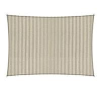 Shadow Comfort Ombre Voile écran Solaire perméable à l'eau HDPE auvent de Jardin pour Jardin extérieur Terrasse UV Bloc - Rectangle 4x5m - Sable Sahara