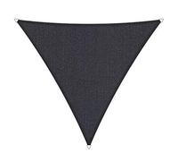 Shadow Comfort Ombre Voile écran Solaire perméable à l'eau HDPE auvent de Jardin pour Jardin extérieur Terrasse UV Bloc - Triangle 6x6m - Noir Carbone